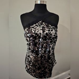 Sequin halter top - holiday parties!